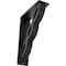 Ekena Millwork Loera Wrought Iron Bracket, (Triple center brace), Antiqued Pewter 2"W x 5 1/2"D x 8"H BKTM02X05X08TLOAPW - alternate 1